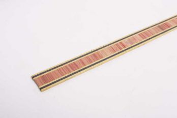 Fineer strip hout met zigzag patroon voor marquetrie 13mm