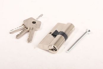 Profiel-Cilinderslot 30/30 nikkel met 3 sleutels