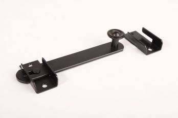 Hefboom overslag voor luiken en dubbele deuren - sluiting zwart 160mm
