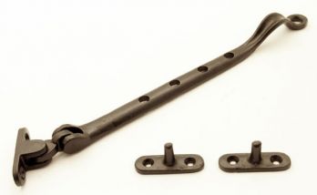 Raamuitzetter voor draairaam met twee stelpennen in zwart of roest - 8mm