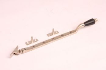 Raamuitzetter geborsteld nikkel-ebbenhout 285mm - 6,7mm